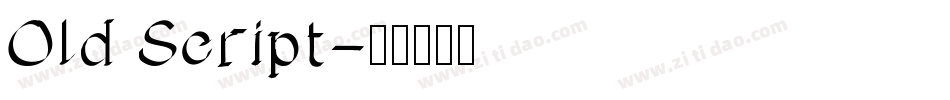 Old Script字体转换